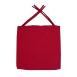 Galette de chaise carre 40x40x4 cm rouge