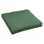 Galette de chaise à scratch korai vert olive 40x40x4cm en polyester - hespéride Galette de chaise à scratch korai vert olive 40x40x4cm en polyester - hespéride