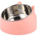 Gamelle en acier inoxydable pour chat - gamelle � eau pour chat - multifonction - pour nourriture et ...