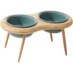 Gamelle en cramique - gamelle pour nourriture et eau pour chat - gamelle pour chat - 600 ml vert fonc ...