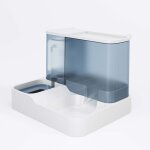 Gamelle chat 2 en 1 ? distributeur automatique eau et croquettes grande capacit� antid�rapante