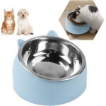 Gamelle pour chat bol pour animaux de compagnie set gamelle amovible pour chats et chiens support surlev ...