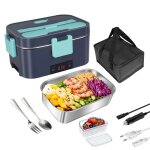 Gamelle chauffante 80w lunch box chauffante electrique 18l boite repas isotherme 220v 24v 12v boite chauffante ...