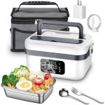 Gamelle chauffante �lectrique sans fil 16000mah lunch box chauffante isotherme 1l portable rechargeable ...