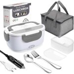 Gamelle chauffante lunch box�lectrique pour voiture camion bureau travail 12v + 220v 15l bo�te isotherme ...