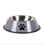 Gamelle chien inoxydable bols chat alimentaire en acier antid�rapantes gamelles deau pour animaux de ...