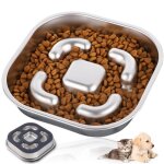 Gamelle pour chiensgamelle pour chien anti gloutongamelle pour chien inox de petit moyenne et grande ...