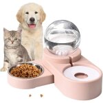 Gamelles doubles pour chats chiens et chats avec distributeur deau automatique pour petits chiens et ...