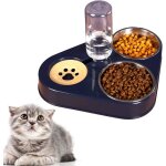 Gamelle double sur�lev�e pour chat et chien gamelle pour chat gamelle 3 en 1 pour animaux de compagnie ...