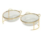 Gamelles surélevées en verre pour chat ou petit chien avec support en métal surélevé et antidérapant ... Gamelles surélevées en verre pour chat ou petit chien avec support en métal surélevé et antidérapant ...