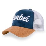 Ganbei casquette trucker madrid homme - trucker - filet rigide - beige bleu blanc - visière arrondie Ganbei casquette trucker madrid homme - trucker - filet rigide - beige bleu blanc - visière arrondie