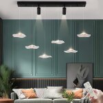Ganeed lustrelustre moderne  led  intensit variable avec spots pour lot de cuisine suspension rglable ...