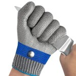 Gants anti coupure gants de travail protection haute performance niveau 5 gant protection cuisine (s ...