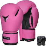 Gants de boxe - mytra fusion - pro t - 10 - rose - simili cuir - femme - sports de combat