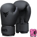 Gants de boxe - mytra fusion - pro t - 10 - cuir synthétique - 14 oz - noir Gants de boxe - mytra fusion - pro t - 10 - cuir synthétique - 14 oz - noir