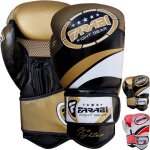 Gants de boxe - farabi sports - noir / or - 14 oz - simili cuir - usage intensif Gants de boxe - farabi sports - noir / or - 14 oz - simili cuir - usage intensif