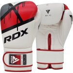 Gants de boxe rdx en cuir maya entra�nement pro muay thai mma sac de frappe ventil�s rouge 16oz