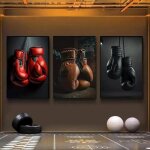 Gants de boxe vintage gym tableau décoration murale toile peinture affiche salon décoration 3x30x50cmsans ... Gants de boxe vintage gym tableau décoration murale toile peinture affiche salon décoration 3x30x50cmsans ...