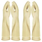 Gants en caoutchouc rutilisables et impermables pour le nettoyage de la vaisselle et de la cuisine