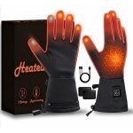 Gants chauffants femme pour homme et rechargeables 7. 6v 19. 76wh imperm�ables et compatibles �cran tactile ...