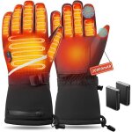 Gants chauffants pour hommes et femmes gants chauffante �lectriques avec 7. 4v / 20000mah rechargeable ...
