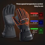 Gants chauffants hommes femmes gants chauffants lectriques 3 tempratures rglables gants cran tactile ...