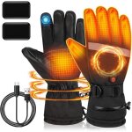 Gants chauffants hommes femmesgants ski batterie rechargeable 2 * 4000mahhiver antid�rapants impermeable3 ...