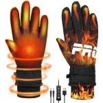 Gants chauffants usb pour femme & homme gant moto hiver gants tactiles hiver chauffage int�gral des doigts ...