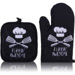Gants de cuisine2pcs gants et maniques gants de four r�sistants � la chaleur mitaines de four durable ...
