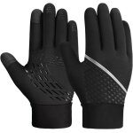 Gants de cyclisme gants chauds dhiver pour cran tactile gants chauds antidrapants et coupe - vent noirs ...