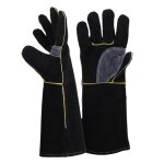 Gants r�sistants au feu et � la chaleur extr�mes cuir avec coutures en kevlar?14 pouces?