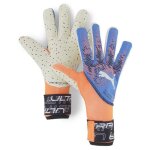 Gants de foot - puma - ultra ultimate 1 - bleu / orange - respirant - non impermable