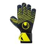 Gants de gardien - uhlsport - prediction soft pro - bleu marine / blanc / jaune fluo - respirant - mixte ...