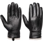 Gants dhiver en cuir pour hommes confortables noirs taille s Gants dhiver en cuir pour hommes confortables noirs taille s