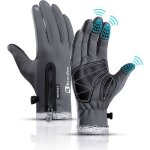 Gants hiver vlo vtt mixte - cran tactile - coupe - vent - antidrapant - tanche - anti froid