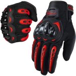 Gants moto tactile coque protection plein doigt moto vtt v�lo trotinette enduro scooter - mi saison - ...