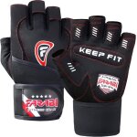 Gants de musculation - farabi sports - keep fit - anti drapant - pro flex - gel rembourr