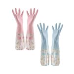 Gants de nettoyage en caoutchouc - 2 paires gants de vaisselle gants ménage gants de ménage à manches ... Gants de nettoyage en caoutchouc - 2 paires gants de vaisselle gants ménage gants de ménage à manches ...
