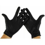 Gants nitrile - mediprotec - taille s - non poudr�s - r�sistants aux produits chimiques - ambidextres ...