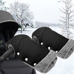 Gants de poussette moufles de poussette coupe - vent et impermable pour bb doux chaud gants protection ...