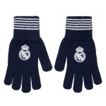 Gants de football - real madrid - collection officielle - acrylique - bleu - homme