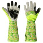 Gants roncier - paire de gants de jardinage - protection cuir - gants de jardinage pour les pines et ...