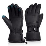Gants de ski tactiles unisexes imperméables confort exceptionnel - taille s noir Gants de ski tactiles unisexes imperméables confort exceptionnel - taille s noir