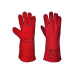 Gant soudeur - taille m - rouge - portwest