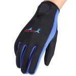Gants de sport nautique 1pair / set plong�e en plong�e n�opr�ne en plong�e en sport yoga black noir bleu ...
