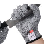 Gants de travail gants anti - coupures gants de coupe protection de niveau 5 pour cuisine jardinage bricolage ...