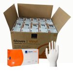 Gants vinyle abena non poudr�s jetables - taille m - carton de 10 boites de 100 pi�ces