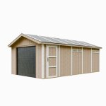 Garage qualit� premium 21 m� - l378xl648 cm - timbela m992b - terra brown