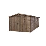 Garage en bois trait ep 19mm surface utile 14. 15m int031