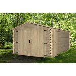 Garage en bois ep 28mm surface utile 14. 32m int012